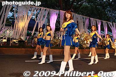 Local cheerleaders
Keywords: miyagi sendai tanabata matsuri star festival evening parade performance  