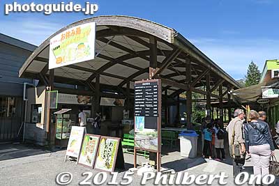 Near the entrance/exit is a souvenir shop.
Keywords: nagano azumino wasabi farm