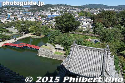 View from top of Matsumoto Castle.
Keywords: nagano matsumoto castle national treasure