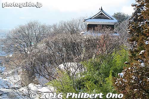 West Turret as seen from the South Turret.
Keywords: nagano ueda castle sanada clan