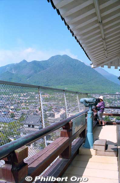 Lookout deck on the top floor of Shimabara Castle's main tower.
Keywords: nagasaki shimabara castle