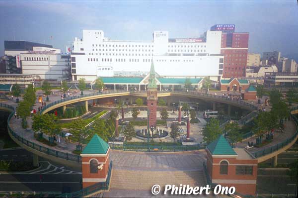 View of JR Kurashiki Station, north side. The hotel (white building) was partially demolished.
Keywords: okayama kurashiki tivoli park garden amusement