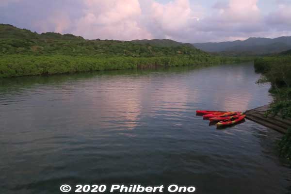 There was this dock where we could get on our kayaks. Maira River, Iriomote.
Keywords: okinawa Iriomote Maira River sunrise kayak canoe japanriver