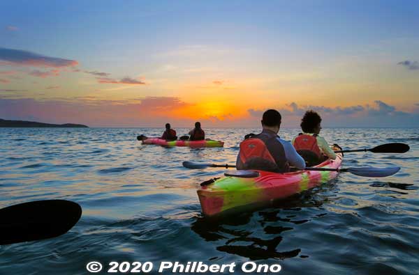 We were on time for the sunrise.
Keywords: okinawa Iriomote Maira River sunrise kayak canoe
