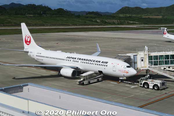 JTA Boeing 737-800 plane at Ishigaki Airport.
Keywords: okinawa Ishigaki Airport airplane jet boeing-737