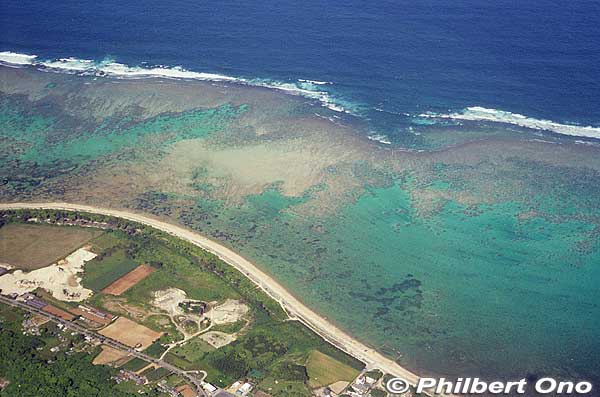 Shiraho coral reefs on Ishigaki.
Keywords: okinawa Ishigaki aerial view