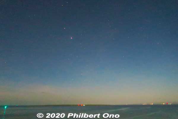 Starry night from Ishigakijima Beach Hotel Sunshine's roof.
Keywords: okinawa Ishigaki Ishigakijima Beach Hotel Sunshine