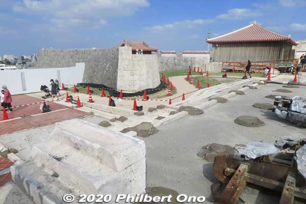 Left end of the Seiden site.
Keywords: okinawa naha shuri shurijo castle gusuku