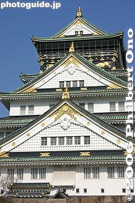 Osaka Castle tower closeup
Keywords: osaka prefecture castle japancastle