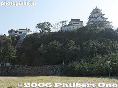 View of castle from the beach
Keywords: saga prefecture karatsu castle