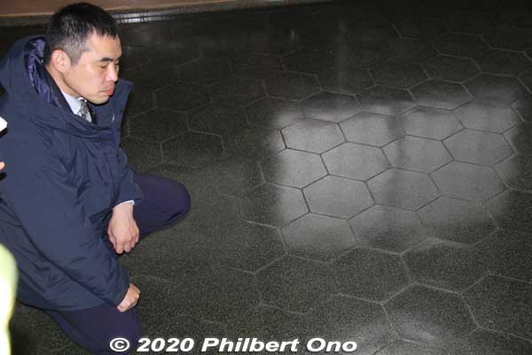 Entrance hall has this rare stone tiles on the floor.
Keywords: saitama Kawajima toyama memorial museum house