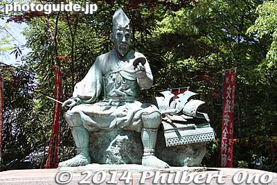Statue of Lord Saito Sanemori, Heian Period warrior who lived in Kumagaya. 斎藤実盛
Keywords: saitama kumagaya Menuma Shodenzan Kangiin temple