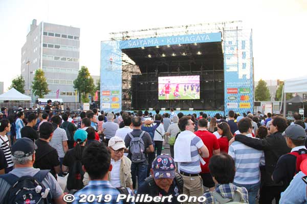 Kumagaya Fan Zone to watch rugby games.
Keywords: saitama Kumagaya Rugby World Cup stadium