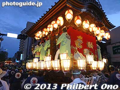Keywords: saitama kumagaya uchiwa matsuri festival floats