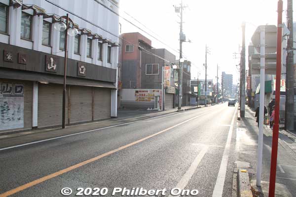 Nakasendo Road in Okegawa-juku. Most of it looks modern.
Keywords: saitama okegawa-juku nakasendo