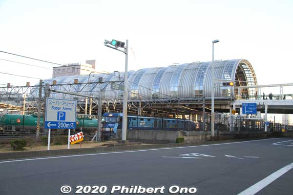 JR Saitama-Shintoshin Station exterior view.
Keywords: saitama super arena