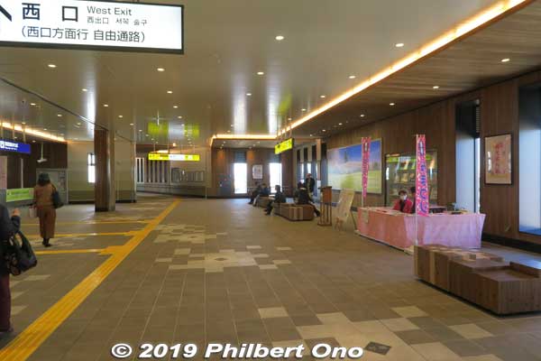 Inside Satte Station.
Keywords: saitama satte gogendo park sakura cherry blossoms
