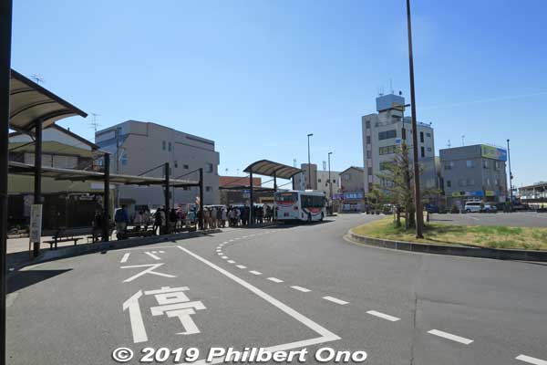 In front of Satte Station, the bus stop for Gogendo Park.
Keywords: saitama satte gogendo park sakura cherry blossoms