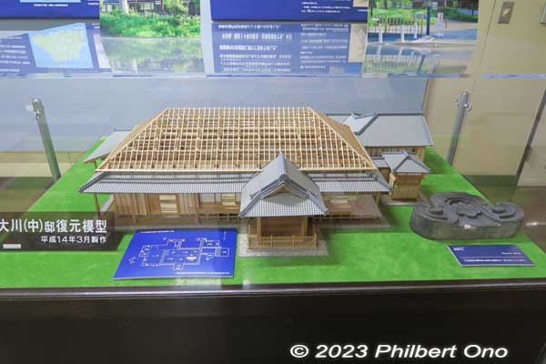 Scale model of the Okawa Honjin lodge in Soka-juku.
Keywords: Saitama Soka-juku post town shukuba
