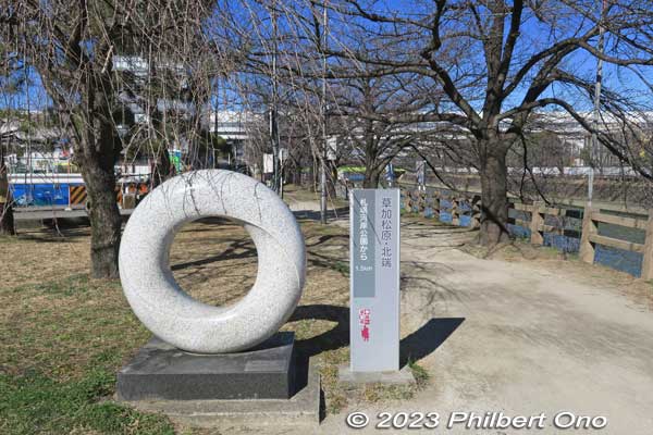 The northern end of Soka-Matsubara has this ring.
Keywords: Saitama Soka-Matsubara pine trees Oku-no-Hosomichi