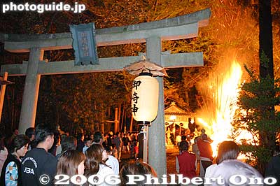 Torii at Misaki Shrine Fire Festival.
Keywords: japan shiga aisho-cho misaki shrine fire festival matsuri shigabestmatsuri