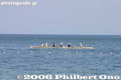 Arriving Omi-Maiko on Day 1. Rowing around the lake has been an annual tradition.
Keywords: shiga lake biwako shuko rowing around