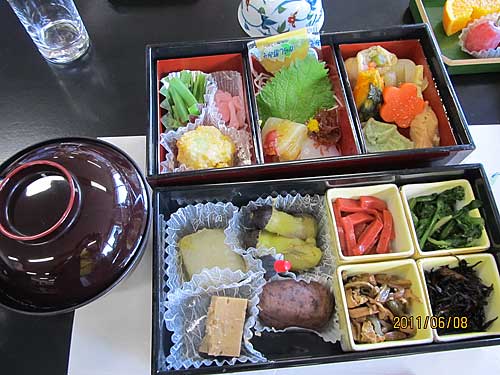 Buddhist cuisine called "shojin ryori" which is vegetarian.
