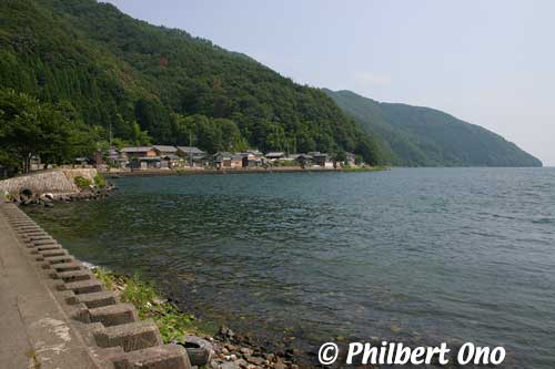 Sugaura in northern Lake Biwa.
Keywords: shiga biwako lake biwa