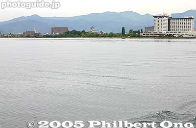 Nagahama from Lake Biwa
Keywords: Shiga prefecture lake biwa chikubushima biwa-cho nagahama