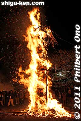 Fire monster rages hotly.
Keywords: shiga omi-hachiman hachiman matsuri festival fire torches 