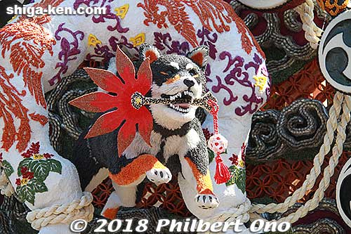 Sanwakai float. 参和会
Keywords: shiga omi-hachiman sagicho matsuri festival float 2018 dog