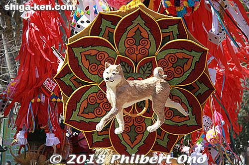 Shichikukai float. 紫竹会
Keywords: shiga omihachiman sagicho matsuri festival float 2018 dog