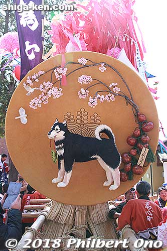 Ishin-cho float. 為心町
Keywords: shiga omi hachiman sagicho matsuri festival float 2018 dog