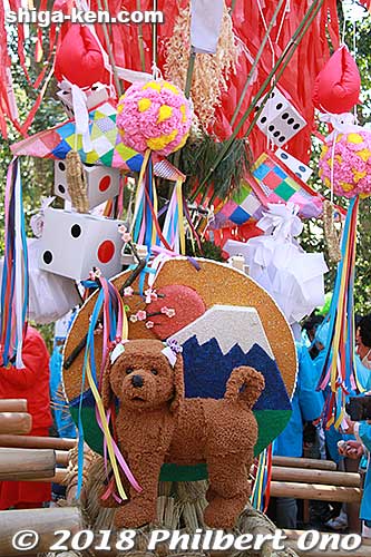 Shichikukai children's float. 紫竹会
Keywords: shiga omi hachiman sagicho matsuri festival float 2018 dog