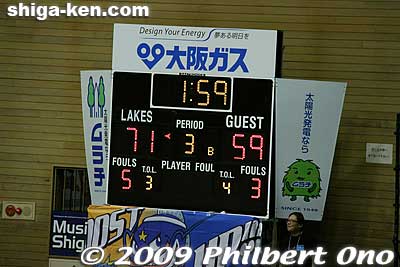 Lakestars still lead at the end of the 3rd period: 71-59
Keywords: shiga hikone lakestars pro basketball game takamatsu five arrows 