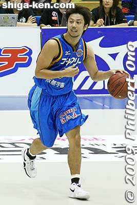Ogawa Shinya #5, local boy from Nagahama.
Keywords: shiga hikone lakestars pro basketball game takamatsu five arrows 