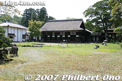 Main building of Rakurakuen.
Keywords: shiga hikone castle genkyuen japanese garden