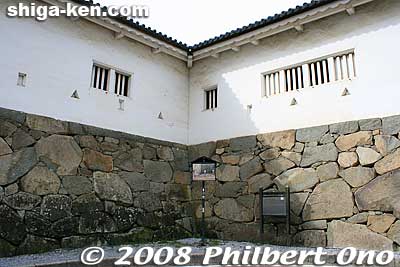 Ninomaru-Sawaguchi Tamon Yagura Turret with windows open.
Keywords: shiga hikone castle