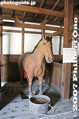 Dummy horse in the horse stable.
Keywords: shiga hikone castle