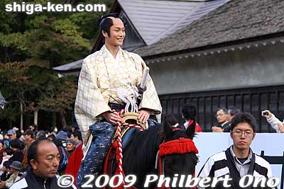 Ii Naosuke is portrayed by an actor.
Keywords: shiga hikone castle parade festival matsuri