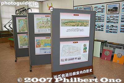 Ohmi Railways Museum display panels
Keywords: shiga hikone ohmi omi railways tetsudo museum train