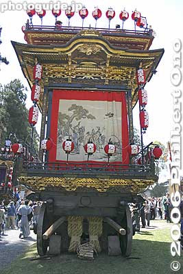 Back of a float
Keywords: shiga hino-cho matsuri festival float