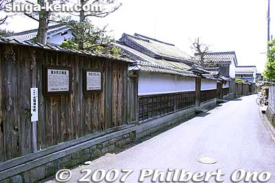 Hino's Shimizu-cho neighborhood also has a traditional townscape.
Keywords: shiga hino-cho omi merchants