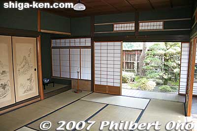 Inside a former Omi shonin home in Hino. 
Keywords: shiga hino-cho omi merchants