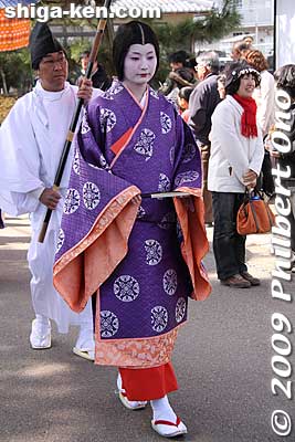 Keywords: shiga koka tsuchiyama saio princess procession kimono women matsuri festival kimonobijin