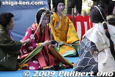 Keywords: shiga koka tsuchiyama saio princess procession kimono women matsuri festival 