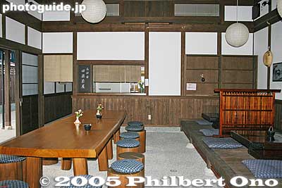 Inside reconstructed tea house
Keywords: shiga prefecture konan ishibe tokaido stage town