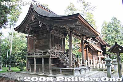Kora Jinja's Gonden Hall
Keywords: shiga kora-cho town amago kora shrine shinto jinja