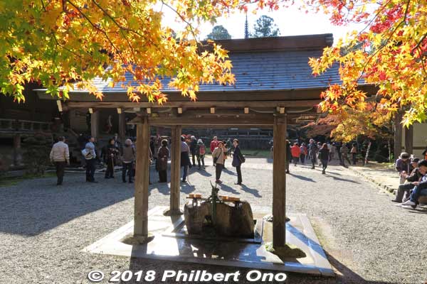 Water basin
Keywords: shiga kora saimyoji tendai temple autumn foliage leaves maple momiji