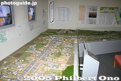 Model of the town at the Kusatsu-juku Kaido Koryu-kan　
草津街道交流館
Keywords: shiga prefecture kusatsu honjin tokaido stage town